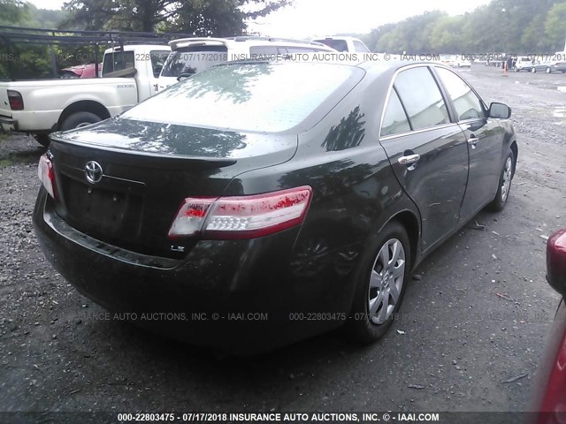 4T1BF3EK0BU632684 - 2011 TOYOTA CAMRY SE/LE/XLE GREEN photo 4