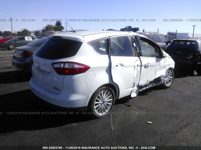 1FADP5BU6DL532874 - 2013 FORD C-MAX SEL WHITE photo 4