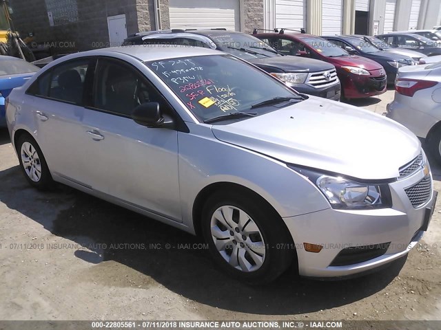 1G1PA5SH2D7108718 - 2013 CHEVROLET CRUZE LS SILVER photo 1