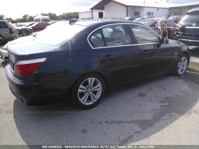 WBANV13559C154944 - 2009 BMW 528 XI BLACK photo 4