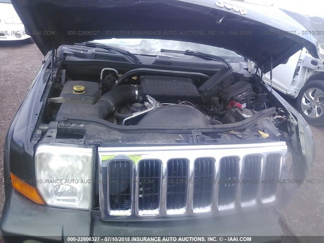 1J8HH48N87C510505 - 2007 JEEP COMMANDER GREEN photo 10