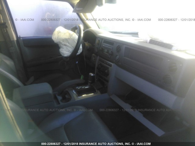 1J8HH48N87C510505 - 2007 JEEP COMMANDER GREEN photo 5