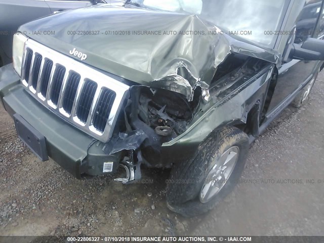 1J8HH48N87C510505 - 2007 JEEP COMMANDER GREEN photo 6
