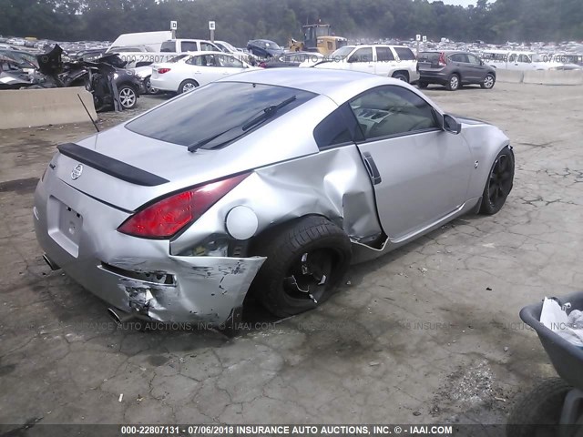 JN1AZ34D34M102256 - 2004 NISSAN 350Z COUPE GRAY photo 4