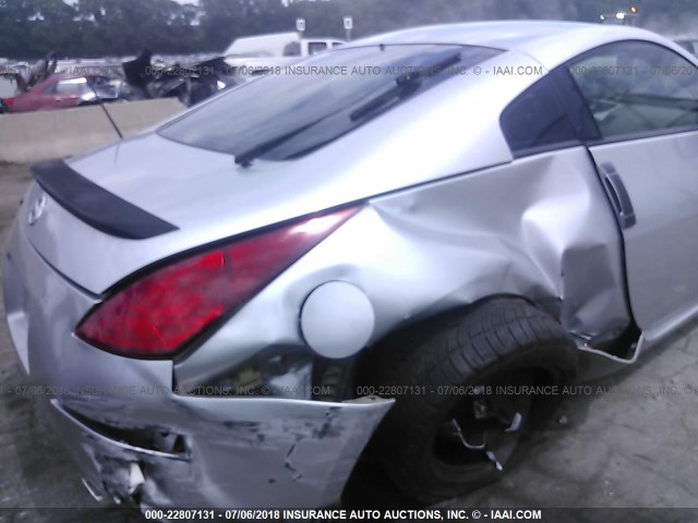 JN1AZ34D34M102256 - 2004 NISSAN 350Z COUPE GRAY photo 6