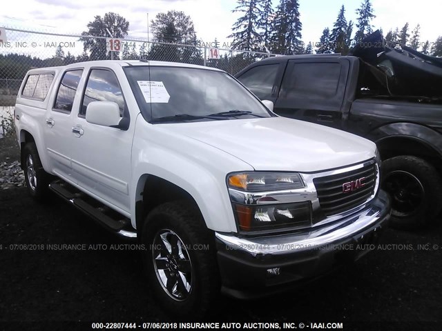 1GTH6PFEXC8157991 - 2012 GMC CANYON SLE-2 WHITE photo 1