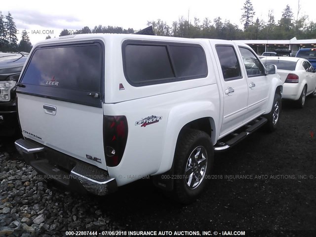 1GTH6PFEXC8157991 - 2012 GMC CANYON SLE-2 WHITE photo 4