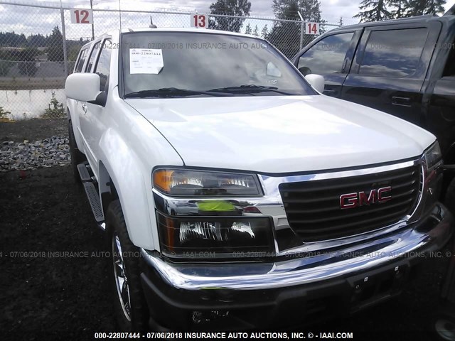 1GTH6PFEXC8157991 - 2012 GMC CANYON SLE-2 WHITE photo 6