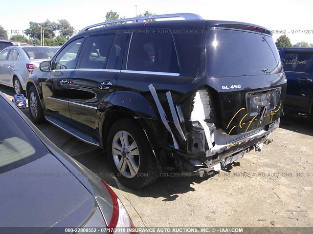 4JGBF7BE7AA550389 - 2010 MERCEDES-BENZ GL 450 4MATIC BLACK photo 3