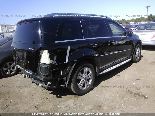 4JGBF7BE7AA550389 - 2010 MERCEDES-BENZ GL 450 4MATIC BLACK photo 4