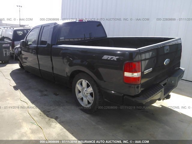 1FTRX12W77KD33918 - 2007 FORD F150 BLACK photo 3