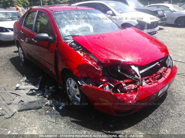 1FAFP34N67W236355 - 2007 FORD FOCUS ZX4/S/SE/SES RED photo 6