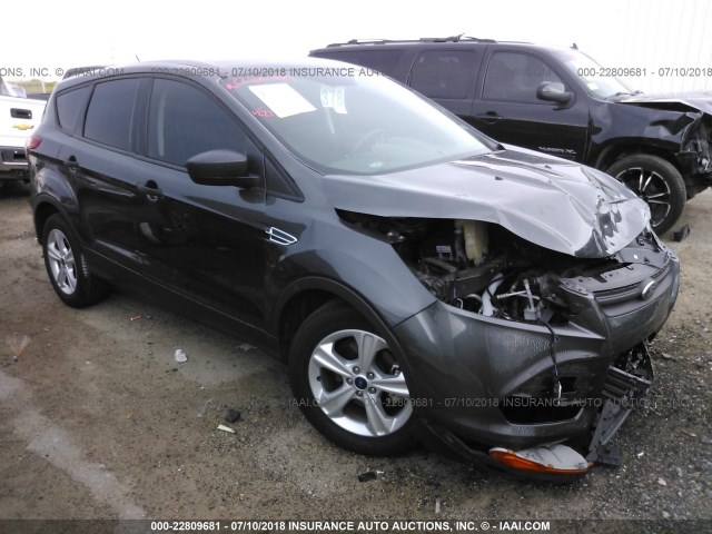 1FMCU0F7XGUB47074 - 2016 FORD ESCAPE S GRAY photo 1