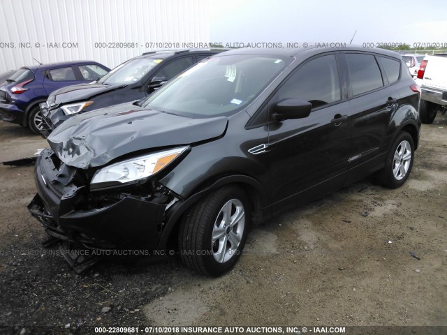 1FMCU0F7XGUB47074 - 2016 FORD ESCAPE S GRAY photo 2