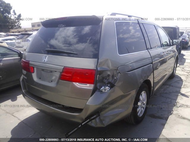 5FNRL3H74AB037377 - 2010 HONDA ODYSSEY EXL GOLD photo 4