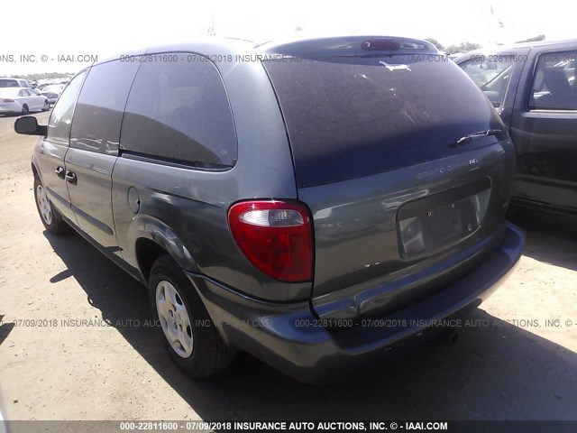 1D8GP24343B196657 - 2003 DODGE GRAND CARAVAN SE GRAY photo 3