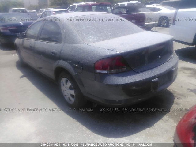 1C3AL46T23N502430 - 2003 CHRYSLER SEBRING LX BLUE photo 3