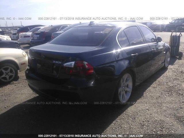 WBAVB33586KR76434 - 2006 BMW 330 I Dark Blue photo 4