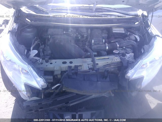 3N1CE2CP4FL421253 - 2015 NISSAN VERSA NOTE S/S PLUS/SV/SL/SR GRAY photo 10