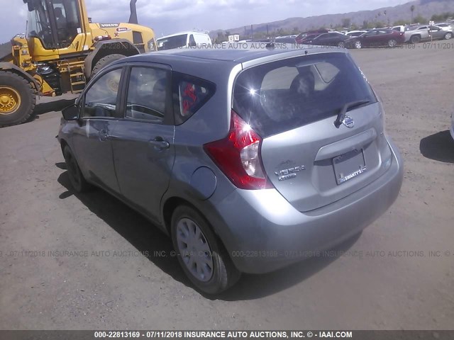 3N1CE2CP4FL421253 - 2015 NISSAN VERSA NOTE S/S PLUS/SV/SL/SR GRAY photo 3
