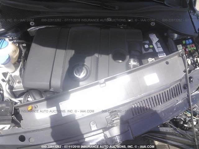 1VWBP7A36DC041305 - 2013 VOLKSWAGEN PASSAT SE GRAY photo 10