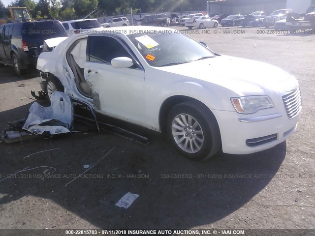 2C3CCAAGXEH160027 - 2014 CHRYSLER 300 WHITE photo 1