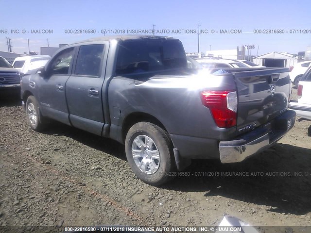 1N6AA1EJ5HN560391 - 2017 NISSAN TITAN S GRAY photo 3