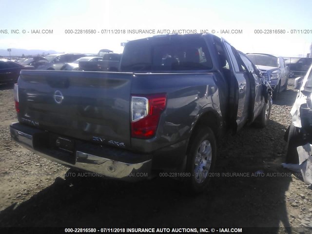 1N6AA1EJ5HN560391 - 2017 NISSAN TITAN S GRAY photo 4