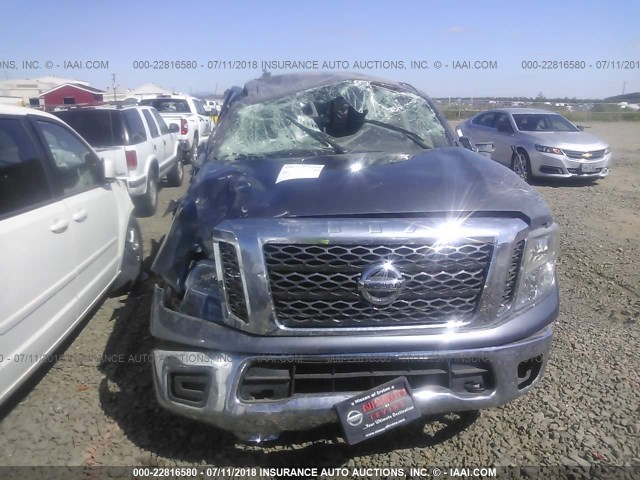 1N6AA1EJ5HN560391 - 2017 NISSAN TITAN S GRAY photo 6