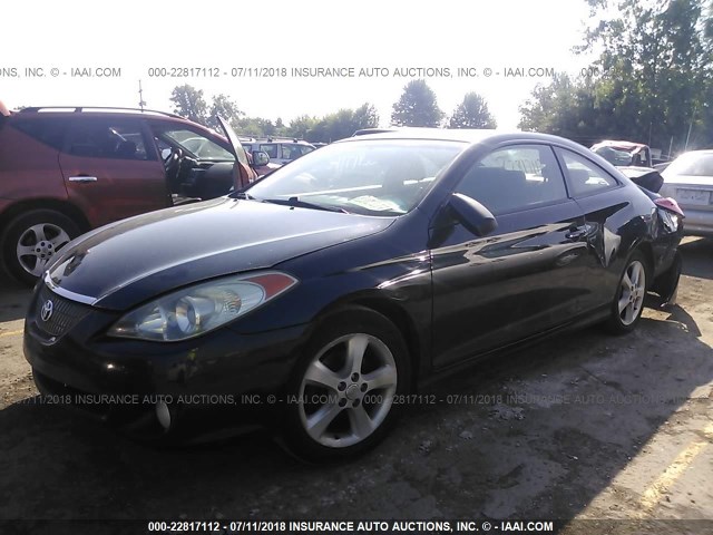 4T1CA38P26U089600 - 2006 TOYOTA CAMRY SOLARA SE/SLE BLACK photo 2