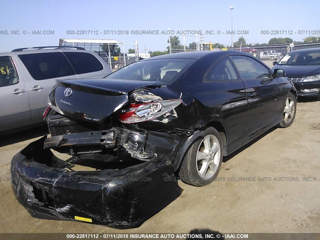 4T1CA38P26U089600 - 2006 TOYOTA CAMRY SOLARA SE/SLE BLACK photo 4