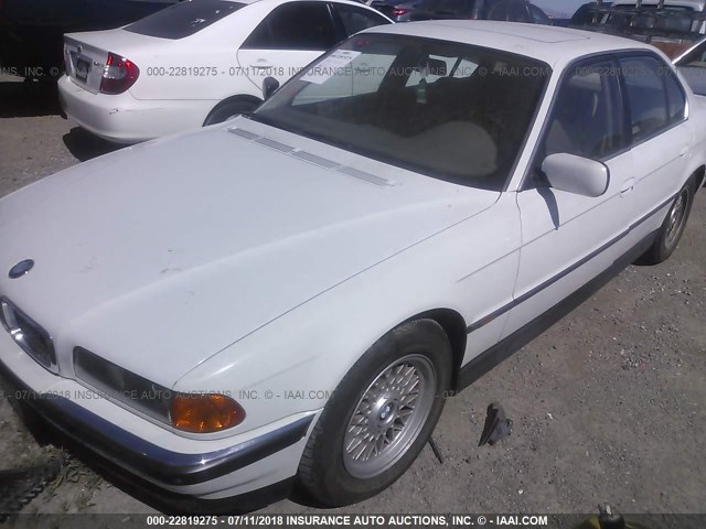 WBAGF6322SDH04631 - 1995 BMW 740 I AUTOMATIC WHITE photo 2