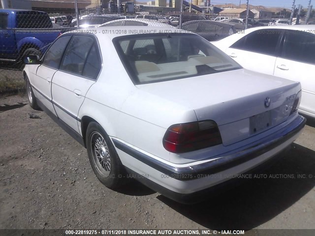 WBAGF6322SDH04631 - 1995 BMW 740 I AUTOMATIC WHITE photo 3