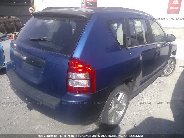 1J4NT4FA6AD525802 - 2010 JEEP COMPASS SPORT BLUE photo 4