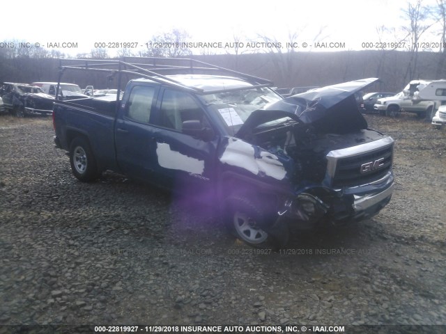 1GTV2TEH6FZ355498 - 2015 GMC SIERRA K1500 BLUE photo 1