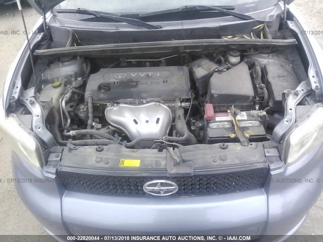 JTLZE4FE0A1099499 - 2010 TOYOTA SCION XB Сұр фото 10