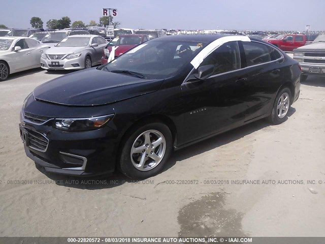 1G1ZB5ST9HF291296 - 2017 CHEVROLET MALIBU LS 黑色 照片 2