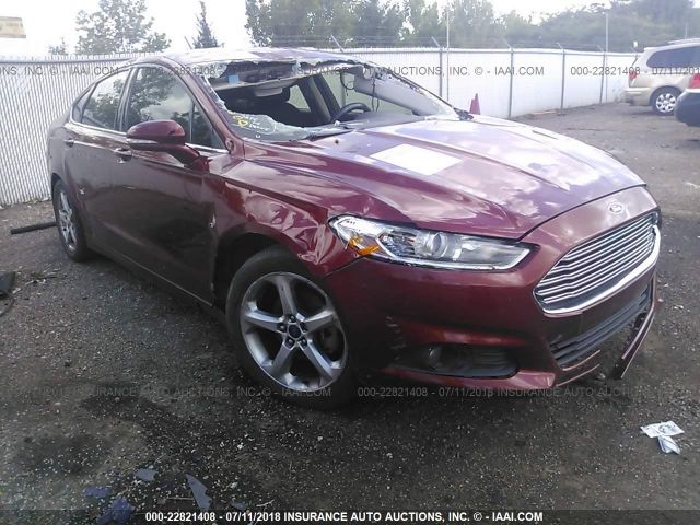 3FA6P0H92ER272149 - 2014 FORD FUSION SE Burgundy photo 1