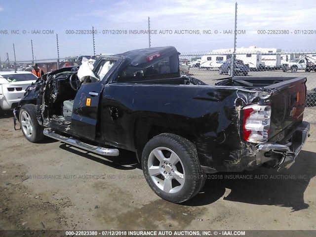 1GCRCPEC2FZ263816 - 2015 CHEVROLET SILVERADO C1500 BLACK photo 3