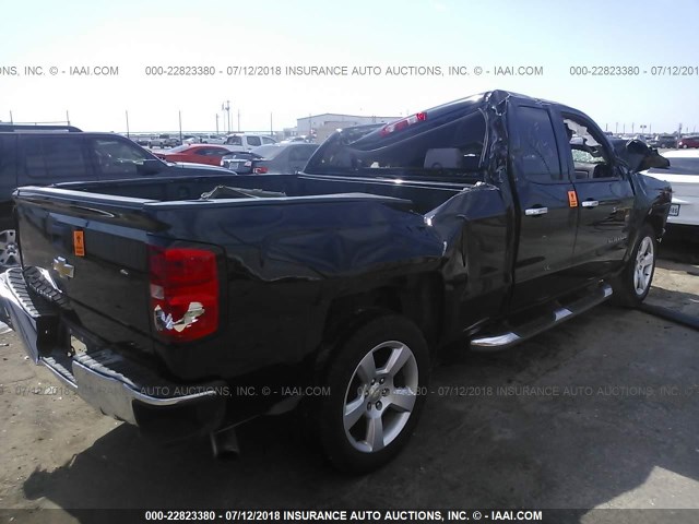 1GCRCPEC2FZ263816 - 2015 CHEVROLET SILVERADO C1500 BLACK photo 4