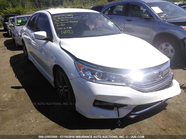 1HGCR2F53GA026132 - 2016 HONDA ACCORD WHITE photo 1