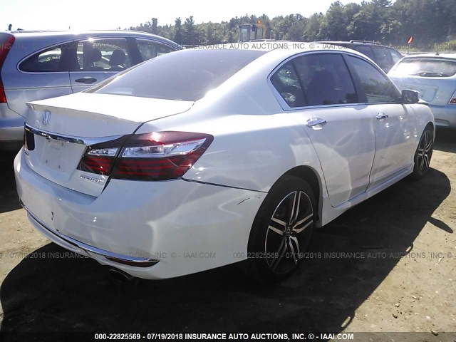 1HGCR2F53GA026132 - 2016 HONDA ACCORD WHITE photo 4