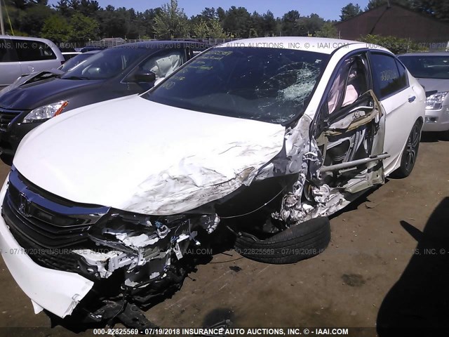 1HGCR2F53GA026132 - 2016 HONDA ACCORD WHITE photo 6