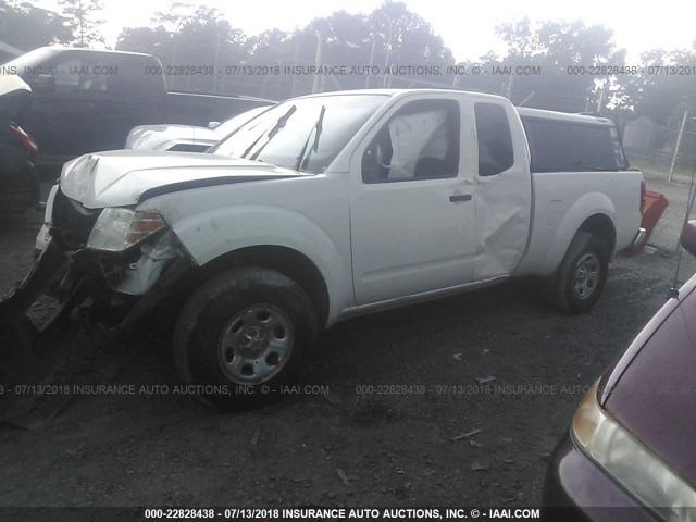 1N6BD0CT0DN728149 - 2013 NISSAN FRONTIER S/SV WHITE photo 2