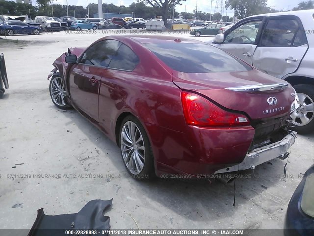 JN1CV6EK1EM112188 - 2014 INFINITI Q60 JOURNEY/IPL RED photo 3