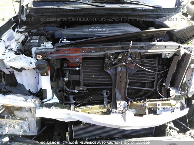 1N6AA1E66HN506612 - 2017 NISSAN TITAN SV/SL/PLATINUM RESERVE WHITE photo 10