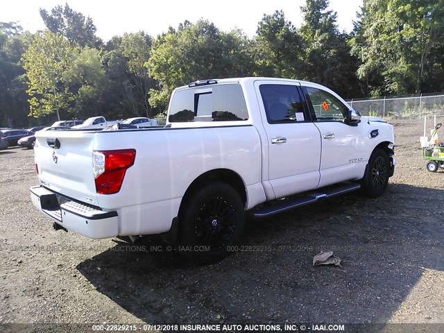 1N6AA1E66HN506612 - 2017 NISSAN TITAN SV/SL/PLATINUM RESERVE WHITE photo 4