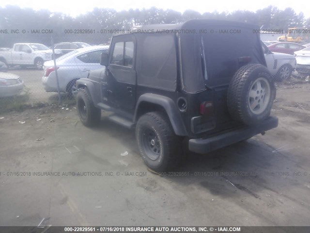 1J4FY19S0VP447322 - 1997 JEEP WRANGLER / TJ SPORT BLACK photo 3