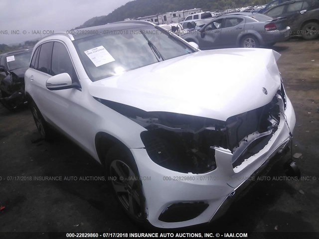 WDC0G4KB8JV019329 - 2018 MERCEDES-BENZ GLC 300 4MATIC WHITE photo 1