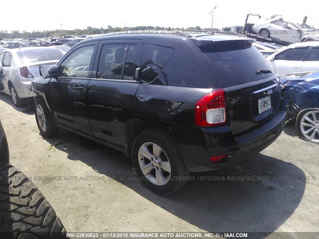 1C4NJDEB8GD691110 - 2016 JEEP COMPASS LATITUDE BLACK photo 3